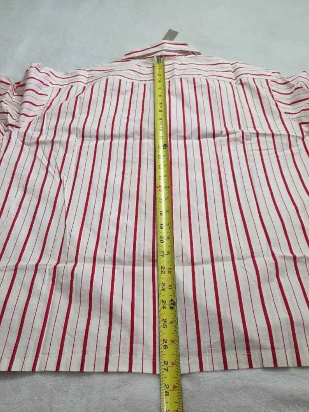 New L J.Crew cotton poplin long-sleeve pajama pant set in peppermint stripe red
